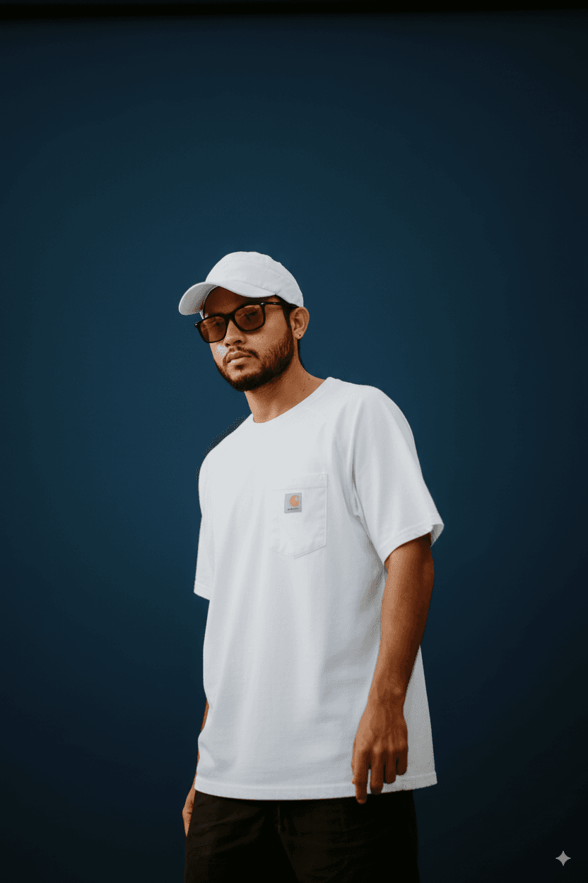 Portrait before adding background text